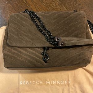 ⚡️RARE⚡️ Rebecca Minkoff Edie Shoulder Bag Espresso Suede